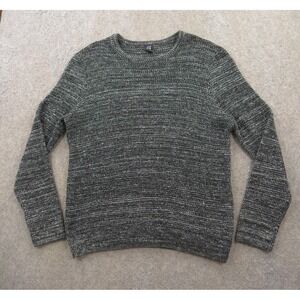 H&M Sweater Mens Extra Large Gray  Knit Pullover Knit Pullover  Crew Neck